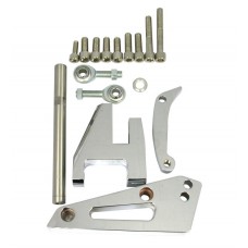 Chrome Aluminum SB Chevy Alternator Bracket - Short Water Pump